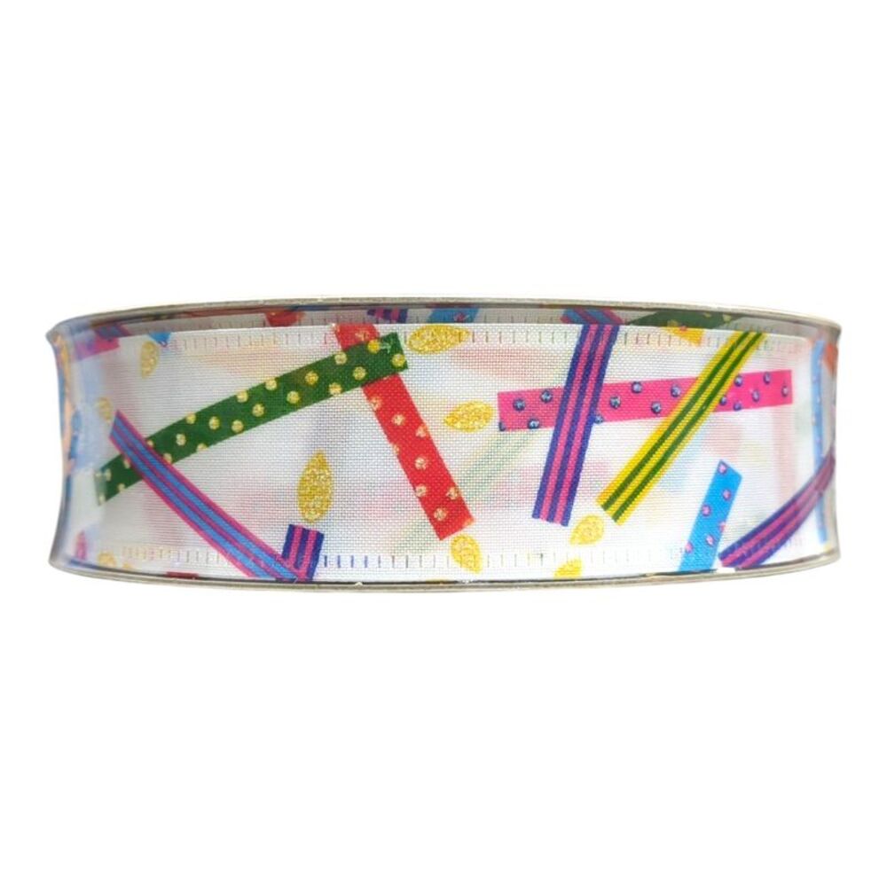 Member's Mark Wired Edge Premium Spring Ribbon, 1.5in Wide x 50yds - Candles